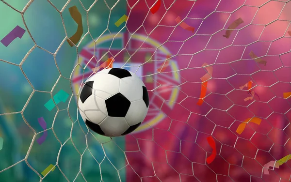 Portugal Flag Soccer Ball Concept Sport — Stock Photo, Image