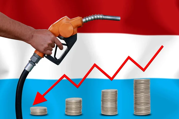概念世界の石油価格フラグの背景にチャート — ストック写真