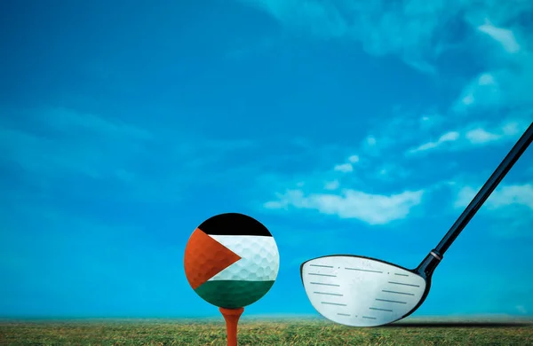 Golf ball Sudan vintage color.