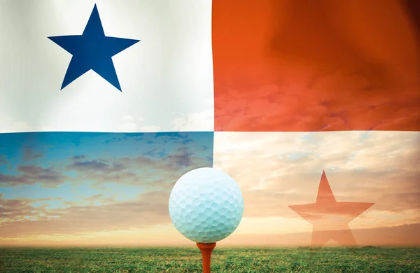 Bola Golfe Panamá Fundo — Fotografia de Stock