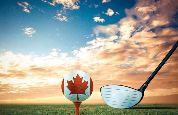 Boule Golf Canada Couleur Vintage — Photo