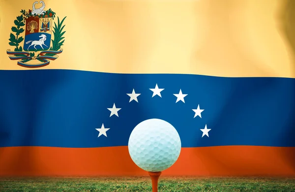ゴルフボールベネズエラの背景 — ストック写真