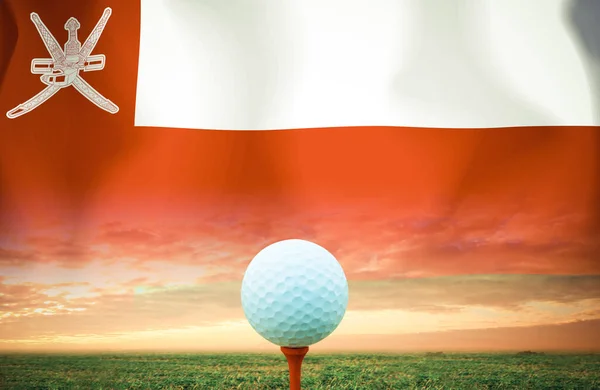 Bola Golfe Omã Fundo — Fotografia de Stock