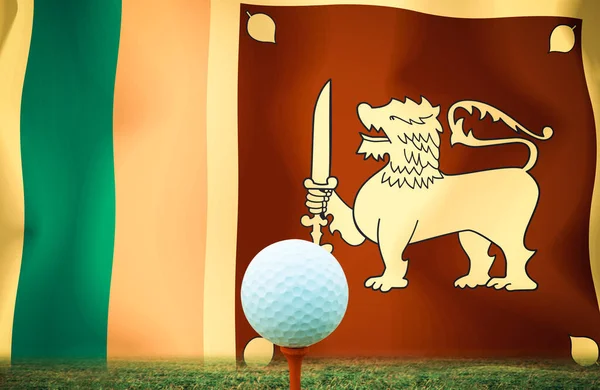 Bola Golfe Sri Lanka Fundo — Fotografia de Stock