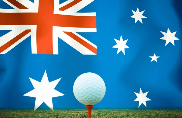 Boule Golf Australie Couleur Vintage — Photo