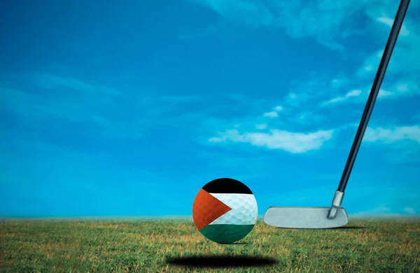 Golf Topu Sudan Vintage Rengi — Stok fotoğraf