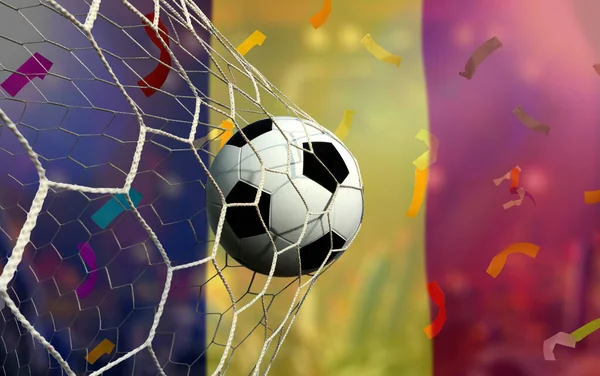 Bélgica Bandeira Futebol Ball Concept Sport — Fotografia de Stock