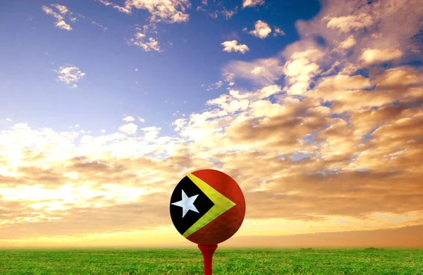 Golfball Osttimor Vintage Farbe — Stockfoto