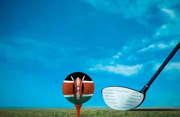 Golfboll Kenya Vintage Färg — Stockfoto