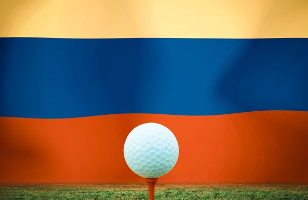 Golfbal Colombia Vintage Kleur — Stockfoto