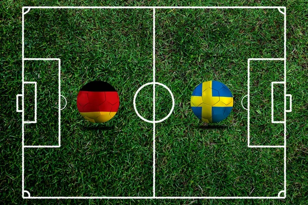 Football Cup competition between the national German and national Sweden.