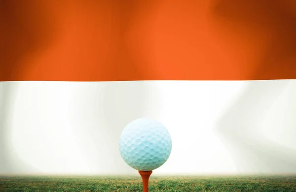 Bola Golfe Indonésia Cor Vintage — Fotografia de Stock