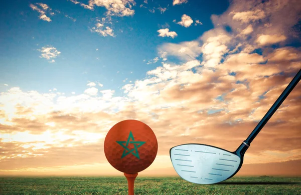 Гольф Мяч Марокко Винтажный Цвет — стоковое фото