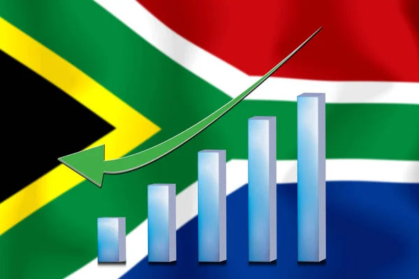 Konceptet Diagram Den Ekonomiska Nedförsbacke Finansiering Och Redovisning Flagga Bakgrund — Stockfoto