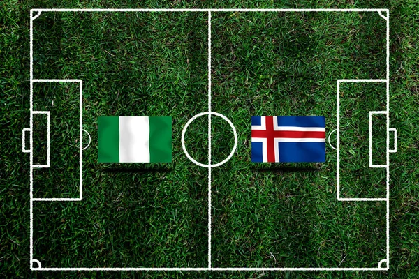 Copa Futebol Competição Entre Nigéria Nacional Ilha Nacional — Fotografia de Stock