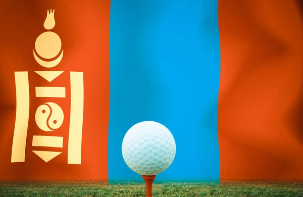Bola Golfe Mongólia Fundo — Fotografia de Stock