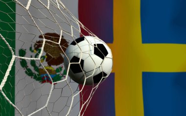 Ulusal Meksika ile İsveç arasındaki futbol kupası yarışması.