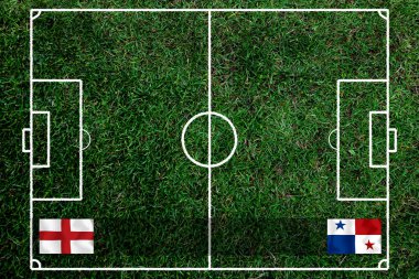 Ulusal İngiltere ile Panama arasındaki futbol kupası yarışması.