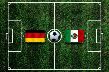 Ulusal Almanya ile Meksika arasındaki futbol kupası yarışması.