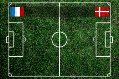 Ulusal Fransa ile ulusal Danimarka arasındaki futbol kupası yarışması.