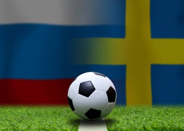 Ulusal Rusya ve İsveç arasındaki futbol kupası yarışması.