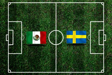Ulusal Meksika ile İsveç arasındaki futbol kupası yarışması.