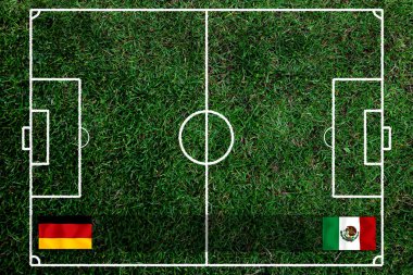 Ulusal Almanya ile Meksika arasındaki futbol kupası yarışması.