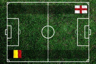 Ulusal Belçika ile ulusal İngiltere arasındaki futbol kupası yarışması.