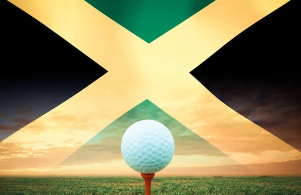 Golf Topu Jamaica Vintage Rengi — Stok fotoğraf