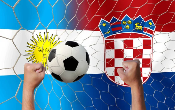 Football Cup competition between the national Argentine and national Croatia.