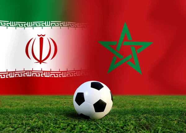 Футбольний Кубок Марокко Національний Іран — стокове фото