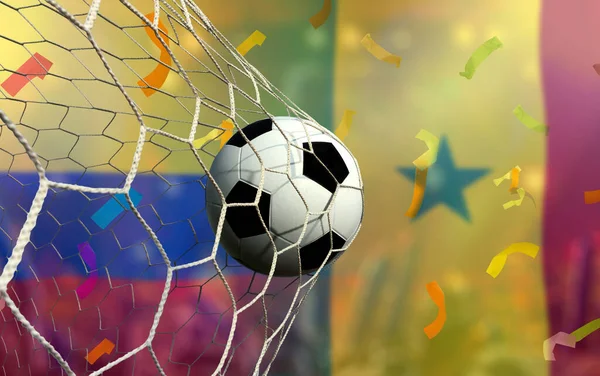 Ποδόσφαιρο Κύπελλο Μεταξύ Της Εθνικής Κολομβίας Και Της Εθνικής Σενεγάλης — Φωτογραφία Αρχείου