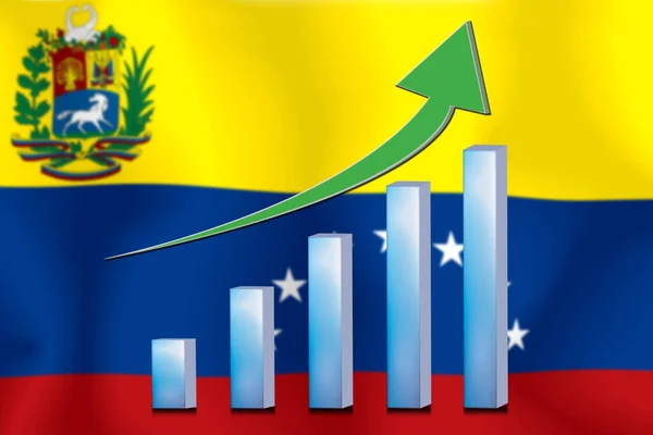 Concept Graph Mejoramiento Económico Finanzas Contabilidad Fondo Bandera — Foto de Stock