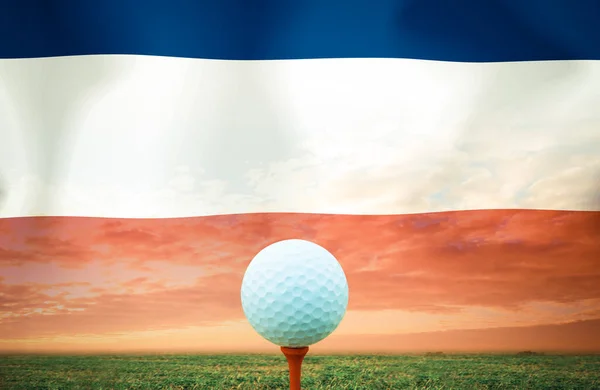 Bola Golfe Iugoslávia Cor Vintage — Fotografia de Stock