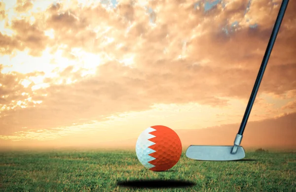 ゴルフボールベルギーヴィンテージカラー — ストック写真
