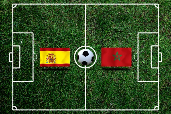 Zawody Pucharu Piłki Nożnej Pomiędzy Krajowym Span Krajowym Maroka — Zdjęcie stockowe