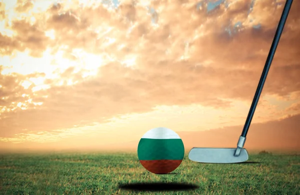 Golf Boll Bulgarien Vintage Färg — Stockfoto