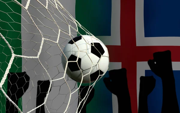 Copa Futebol Competição Entre Nigéria Nacional Ilha Nacional — Fotografia de Stock