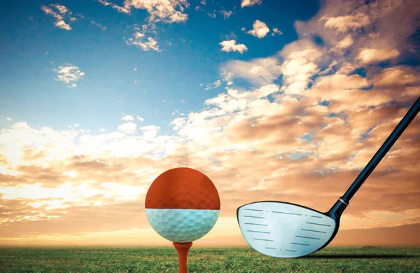 ゴルフボール モナコヴィンテージカラー — ストック写真