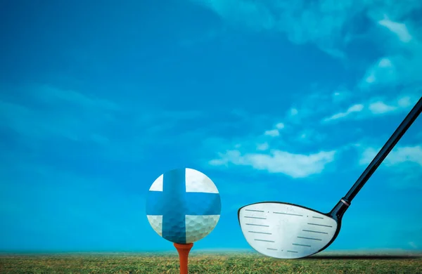 Putt Golf Ball Finlândia — Fotografia de Stock