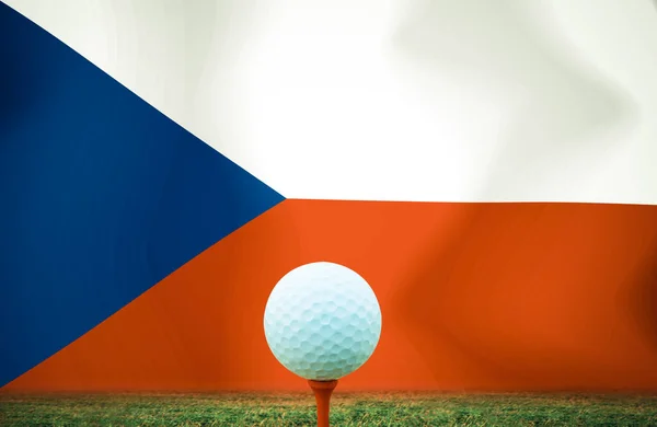 Golf Míček Czech Vinobraní Barva — Stock fotografie