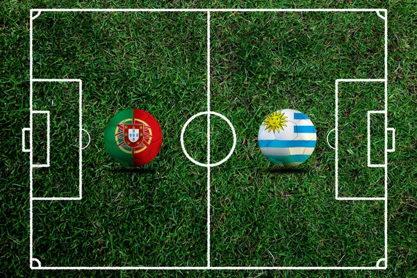 Διαγωνισμός Κυπέλλου Ποδοσφαίρου Μεταξύ Της Εθνικής Πορτογαλίας Και Της Εθνικής — Φωτογραφία Αρχείου