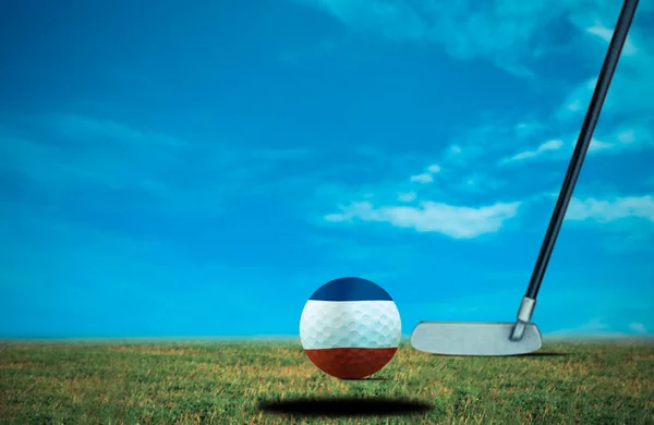 Golf Boll Jugoslavien Vintage Färg — Stockfoto