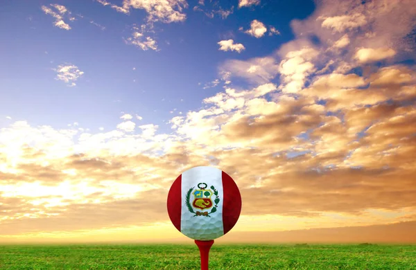 Golf Boll Peru Vintage Färg — Stockfoto