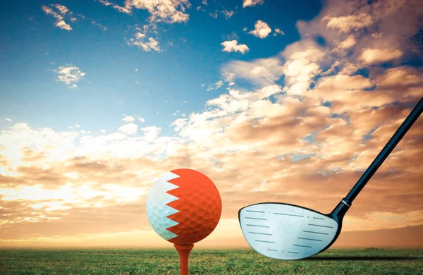 Golf Boll Belgien Vintage Färg — Stockfoto