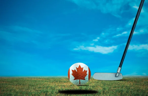 Boule Golf Canada Couleur Vintage — Photo