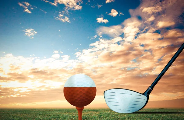 Golf Boll Polen Vintage Färg — Stockfoto