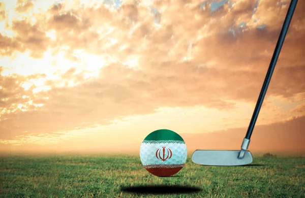 Golf Topu Ran Klasik Rengi — Stok fotoğraf