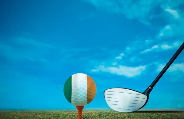 Golf Boll Kroatien Vintage Färg — Stockfoto