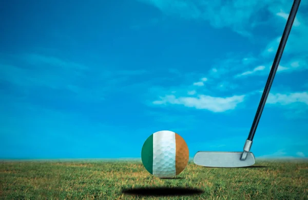 ゴルフボールクロアチアヴィンテージカラー — ストック写真